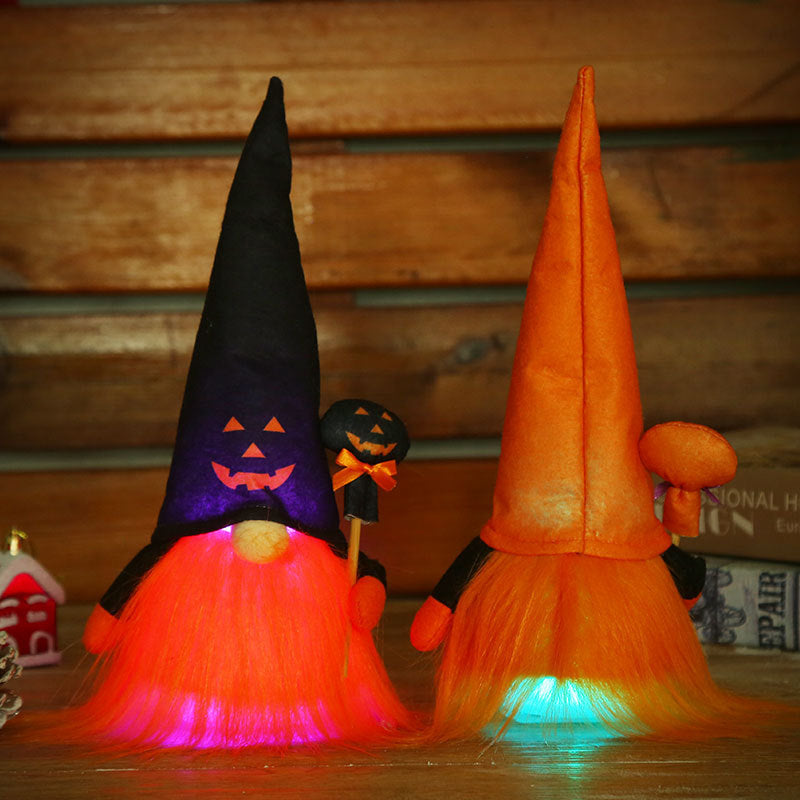 🎃 Cute Light-Up Halloween Plush Doll – Spooky Fun Nightlight