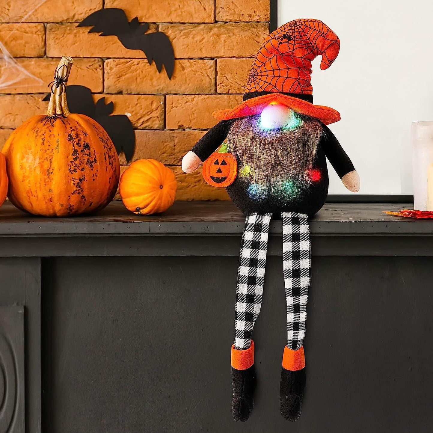 🎃 Cute Light-Up Hanging Halloween Doll – Spooky Fun Decoration