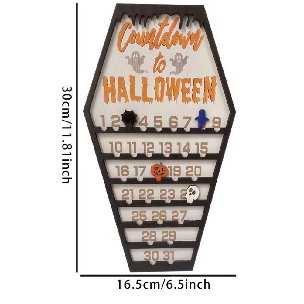 🎃 Halloween Countdown Calendar – Spooky Wall Décor 👻