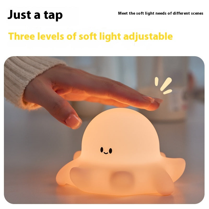 Cute Octopus Baby Silicone Night Light