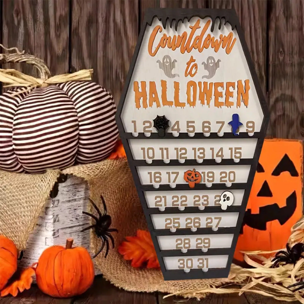 🎃 Halloween Countdown Calendar – Spooky Wall Décor 👻