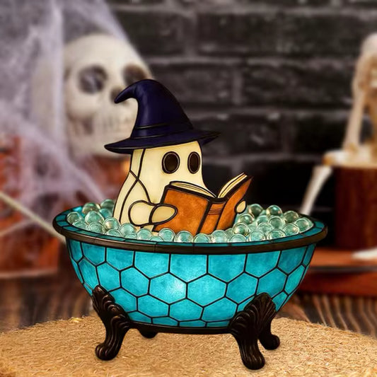 π» Spooky Ghost Bubble Bath Lamp β Halloween Glow DΓ©cor