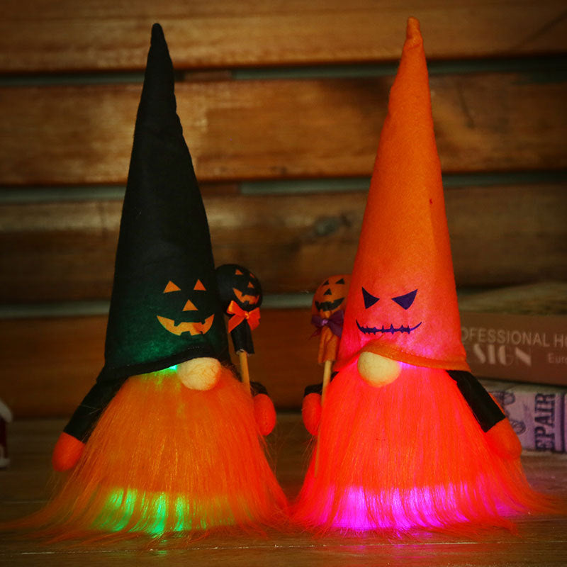 🎃 Cute Light-Up Halloween Plush Doll – Spooky Fun Nightlight