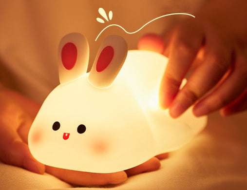 Sheep LED Night Light – Touch Sensor Silicone Bedside Lamp for Kids' Room & Sleep Decor