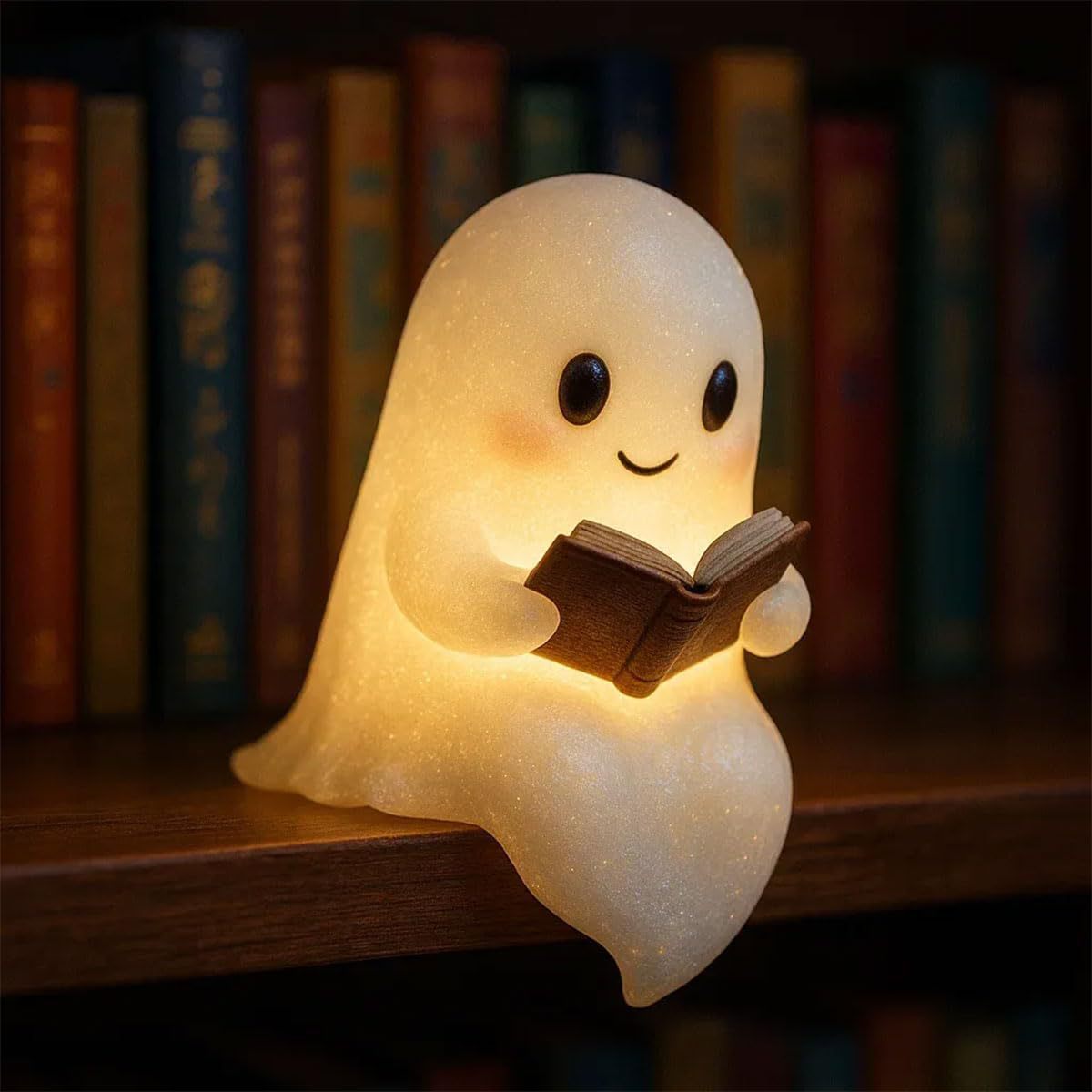 👻 Cute Ghost Night Light – Halloween Bedside Glow