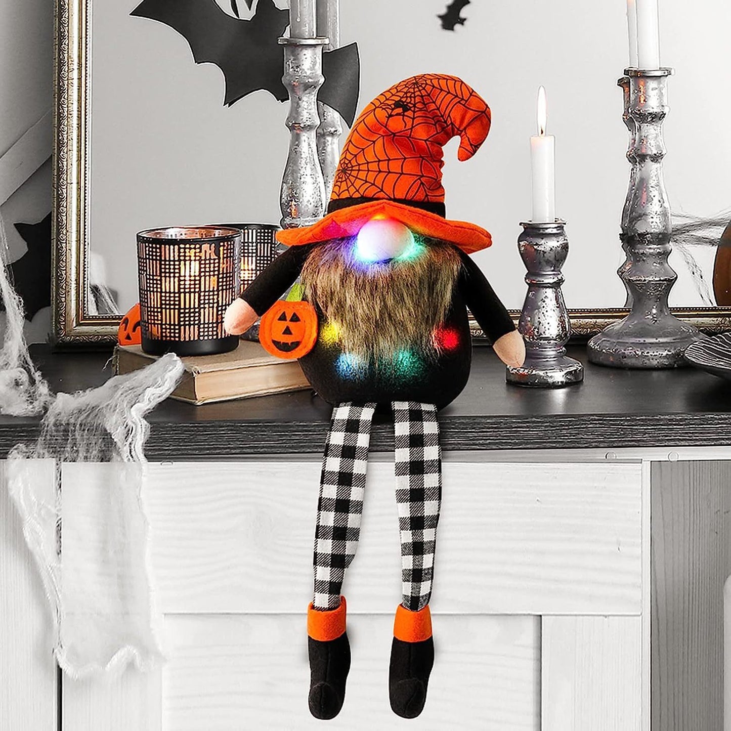 🎃 Cute Light-Up Hanging Halloween Doll – Spooky Fun Decoration