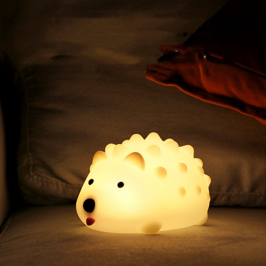 Hedgehog Silicone Night Light – Soft Touch, Dimmable & Rechargeable Kids Lamp