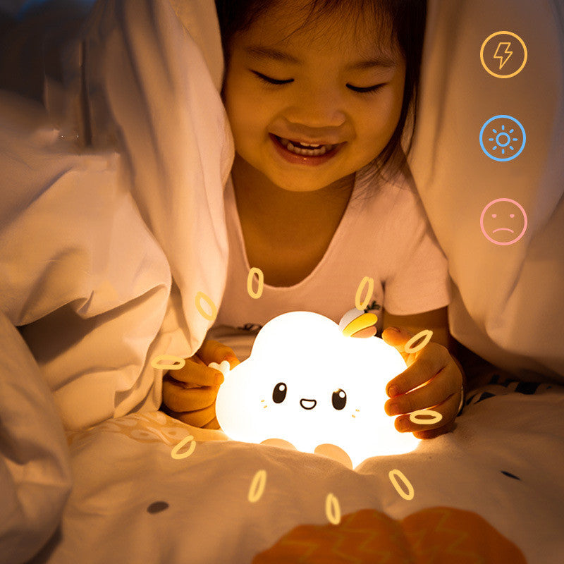 ☁️ Cute Squishy Cloud Night Light – Cozy Glow for Kids