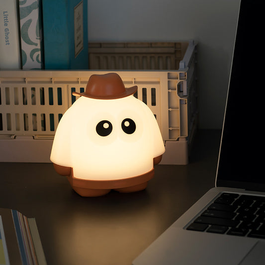 👻 Cute Squishy Ghost Night Light – Halloween Glow for Kids