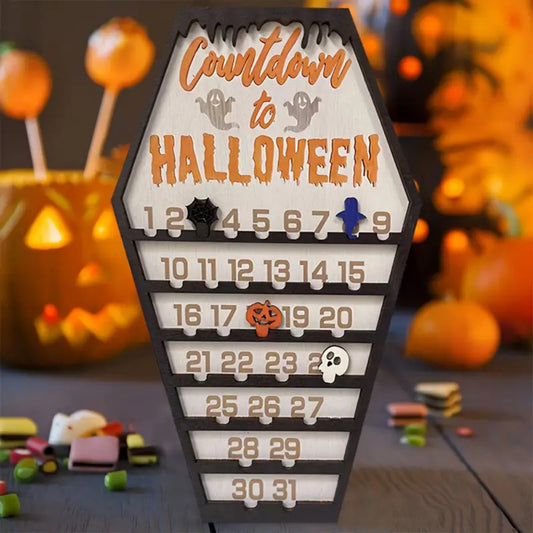 🎃 Halloween Countdown Calendar – Spooky Wall Décor 👻