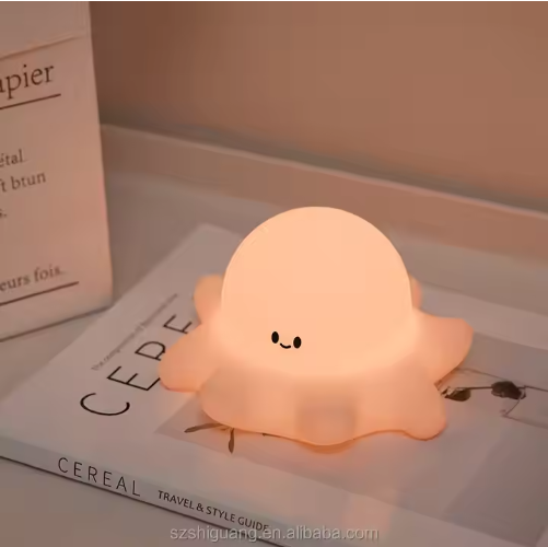 Cute Octopus Baby Silicone Night Light